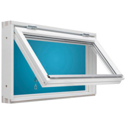 Fönster 100×50, 2-glas, vitmålade, öppningabara/3-glas fasta.